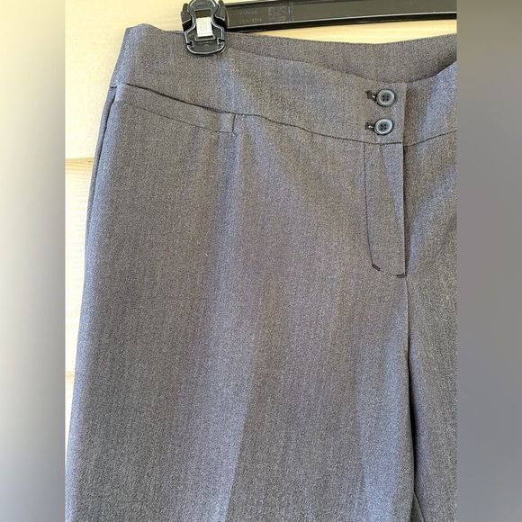 Passports Gray Charcoal Straight Leg Stretch Dress Trousers Pants Size 12 - Picture 5 of 12